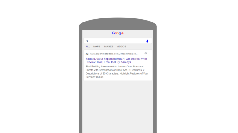 Make Google Ads Mockups Using The Karooya Ad Mockup Preview Tool